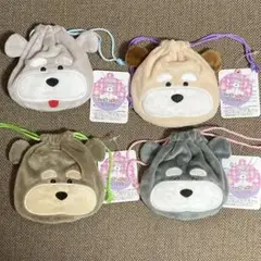 【新品・未使用品】シュナとボブフェイス巾着 全4種 コンプリートセット