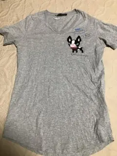 セール！DSQUARED2 ボストンテリア刺繍 Tシャツ L グレー
