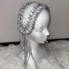 ハンドメイド　ニット　ヘッドドレス()✩‧₊
