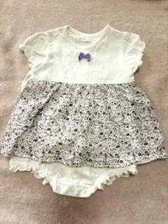 【SALE】BeBe 花柄ロンパース80センチ