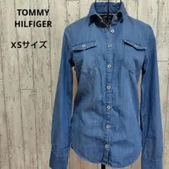 TOMMY HILFIGER デニム 長袖シャツ XSサイズ 綿100%