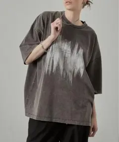 Alfred Alex ヴィンテージ加工 スノーウォッシュ ビッグ半袖 Tシャツ