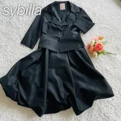 美品♡シビラ♡スカートスーツ セットアップ バルーンスカート ブラックM