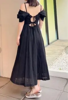 【タグ付き】マーキュリーデュオ　コットンカットワークバックシャンワンピース　S