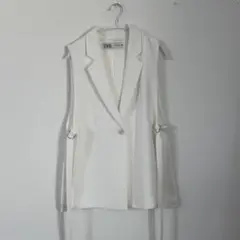 ZARA ホワイト ベスト