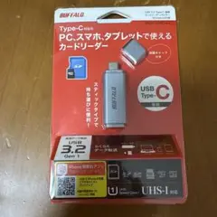 【超美品】バッファロー USBカードリーダー Type-C対応