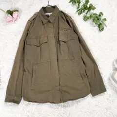 ZARA TRAFALUC ヴィンテージ ミリタリージャケット カーキ S