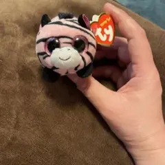Ty Teeny Tys ピンクストライプぬいぐるみ