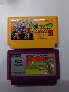 FC　ボンバーマン2とテニスの2本セット