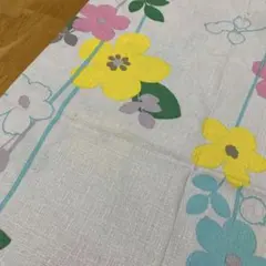 花柄　プリント ライトブルー　生地 70cm×53cm