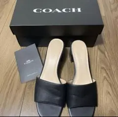 COACH 定番 サンダル ミュール 黒