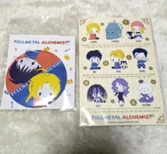 鋼の錬金術師　缶バッジ　 エドワード&ロイ・マスタング 　サンリオポストカード