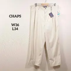 CHAPS　パンツ　チノパン　ビックサイズ　W36　L34　ベージュ　ダブル