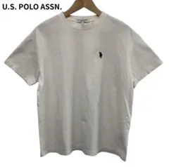 U.S. POLO ASSN. ロゴ刺繍　アイボリー Tシャツ フリーサイズ