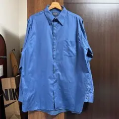 ARROW 長袖ドレスシャツ L 青色 WRINKLE FREE ビジネスシャツ