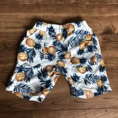 パイナップル柄 ハーフパンツ 100cm フルーツ　夏