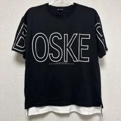 LOCK HEAVEN ブラック Tシャツ 大きなプリント 150 ゆったり
