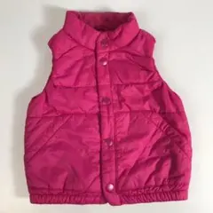 子供服 80㎝ UNIQLO ユニクロ ダウンべスト ピンク F1A268