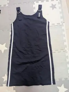 新品ネイビー ストライプ ノースリーブワンピース