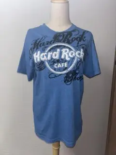 Hard Rock Cafe グラフィックTシャツ 青 グランジ
