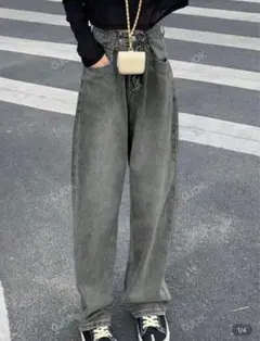 shein ヴィンテージ ストレートパンツ