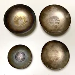 純銀 銀杯 4点 総重量 300g ネームあり