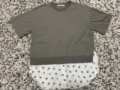 H.A.K ハク　レイヤードデザイン半袖Tシャツ