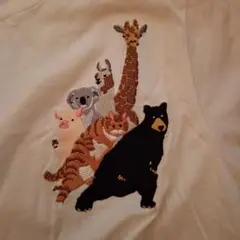 アニマルトレイン 刺繍 Tシャツ Sサイズ graniph