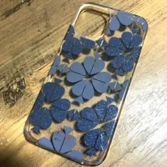 kate spade iPhone12mini ケース クリア ネイビー 紺