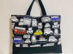 車　くるま　　レッスンバッグ　ハンドメイド　おとこのこ