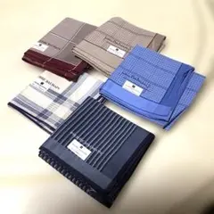 【未使用】pierre balman メンズハンカチ５枚セット