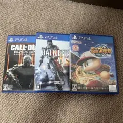 PS4ゲーム3本セット：COD, BF4, パワプロ2016