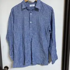 美品★UNIQLO リネンスキッパーシャツ　ユニクロ　S