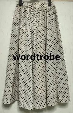 wordtrobe ワードトローブ ドット柄ロングスカート