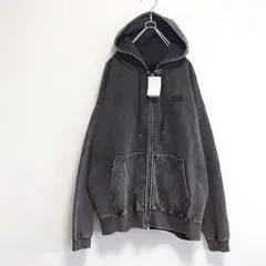 新品 CLEL ヘビーウェイトロゴ刺繍フルジップパーカー ヴィンテージブラウン