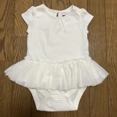 Baby　女の子　80cm ロンパース　オフホワイト　チュール