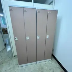KOKUYO オフィス用スチールロッカー 2人用×2 鍵付き