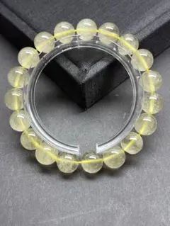 141-6-10 高品質リビアングラス　ブレスレット　10mm 16cm