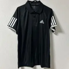 adidas ポロシャツ　黒　サイズM