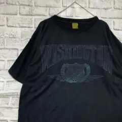 USA製90sヴィンテージTシャツ！シングルステッチ　ブラック半袖古着M724
