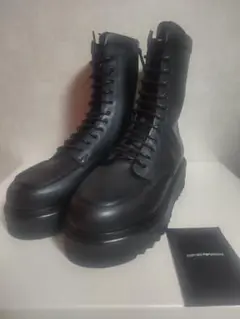 新品・未使用 EMPORIO ARMANI レザーブーツ