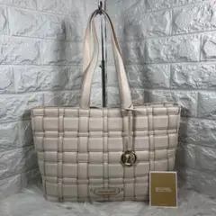 ✨美品✨ MICHAEL KORS 編み込み オールレザー トートバッグ A4可