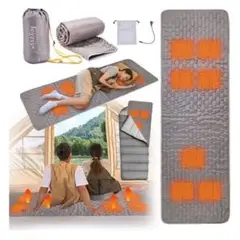 発熱パッド マット 寝袋用 電熱寝袋 ホットマット キャンプ 保温防寒