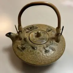 薩摩焼 薩摩溶岩焼 平土瓶 銚子 急須 酒次 酒器 【大形土瓶