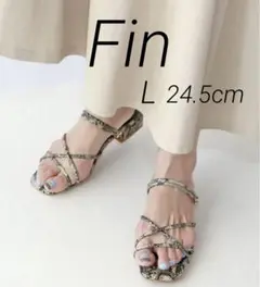 Fin 2wayスクエアフラットサンダル　L