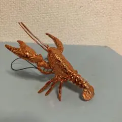 キンキラ　ザリガニフィギュアキーホルダー　アメリカザリガニ