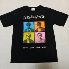 NEWS 美品！ 2017ツアーTシャツ ブラック NEVERLAND