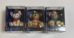 ダッフィー　シェリーメイ　ジェラトーニ クリスマスオーナメント 3体セット