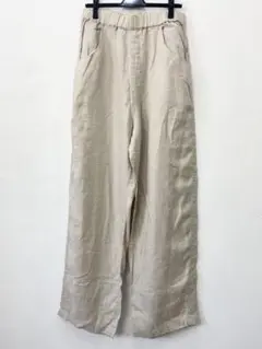 新品　NARU ナル40フレンチリネン ノッポパンツ　メンズ