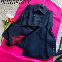 【良品】BURBERRY BLACK LABEL ピーコート ネイビー 40